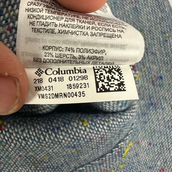 Columbia Glenallen EXS Mens Shirt Jacket Long Sleeve Splatter Blue XL - Picture 13 of 13